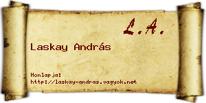 Laskay András névjegykártya